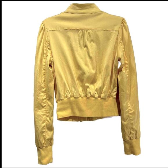 Guess Yellow Zip Up Bomber Jacket - L - Picture 3 of 7